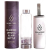 Crystal Water Bottle Elixir Set - Includes: Neoprene Sleeve + Gemstones
