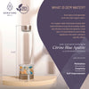 Crystal Water Bottle Elixir Set - Includes: Neoprene Sleeve + Gemstones