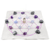 crystal grid kit set up in flower of life