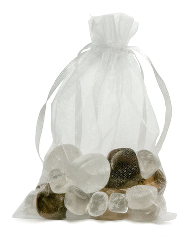 smoky quartz  and clear quartz