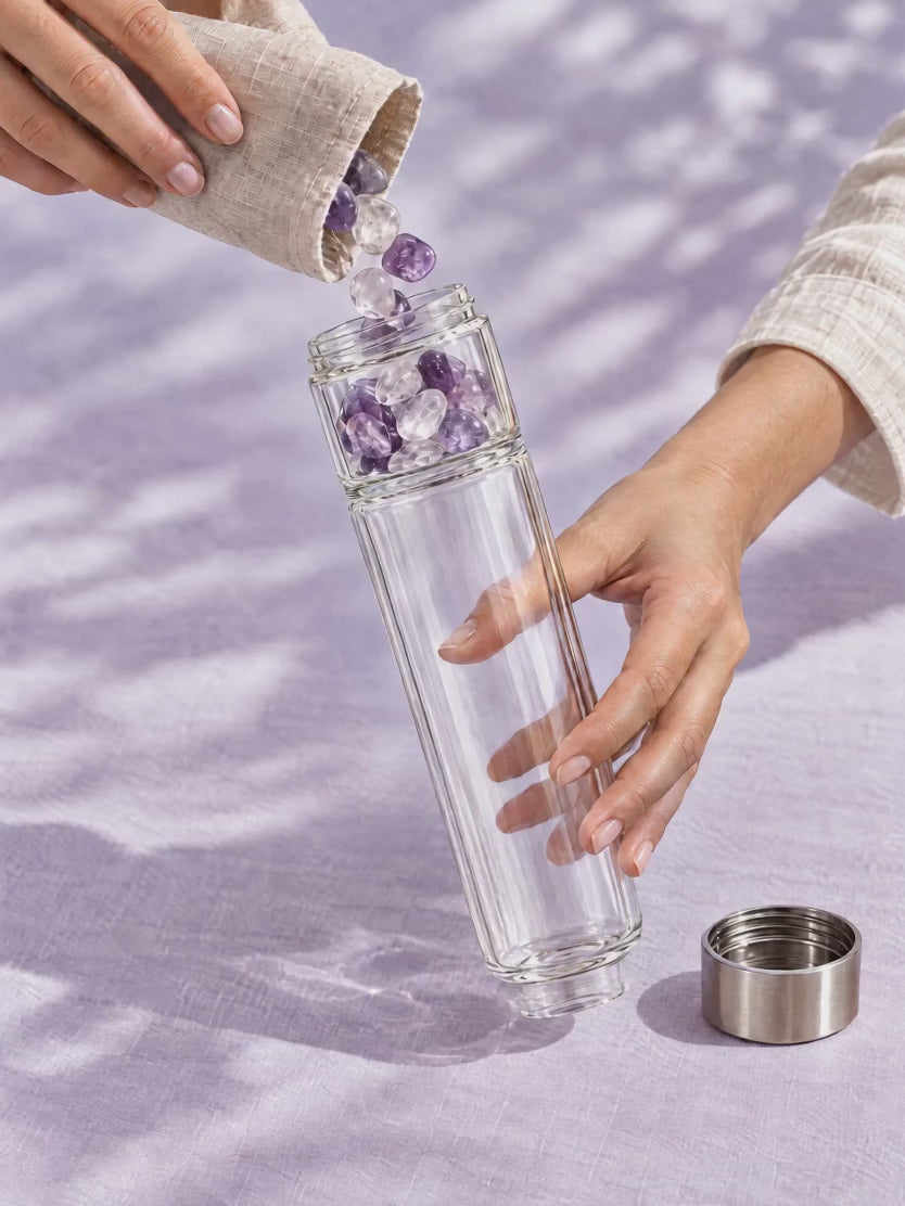 Adding gemstones to the lower chamber