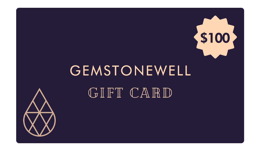 Gemstone Well gift card, $100