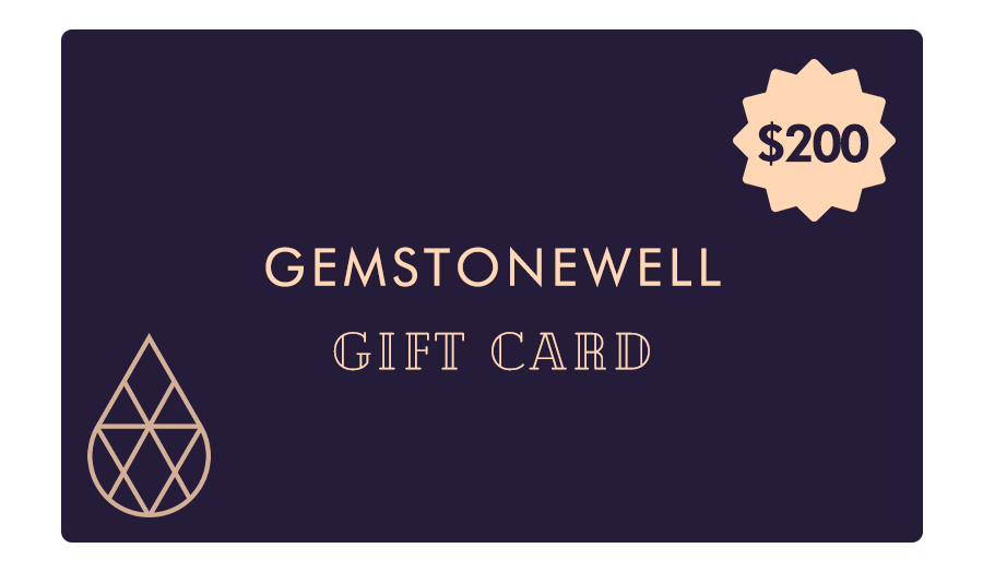 Gemstone Well gift card, $200