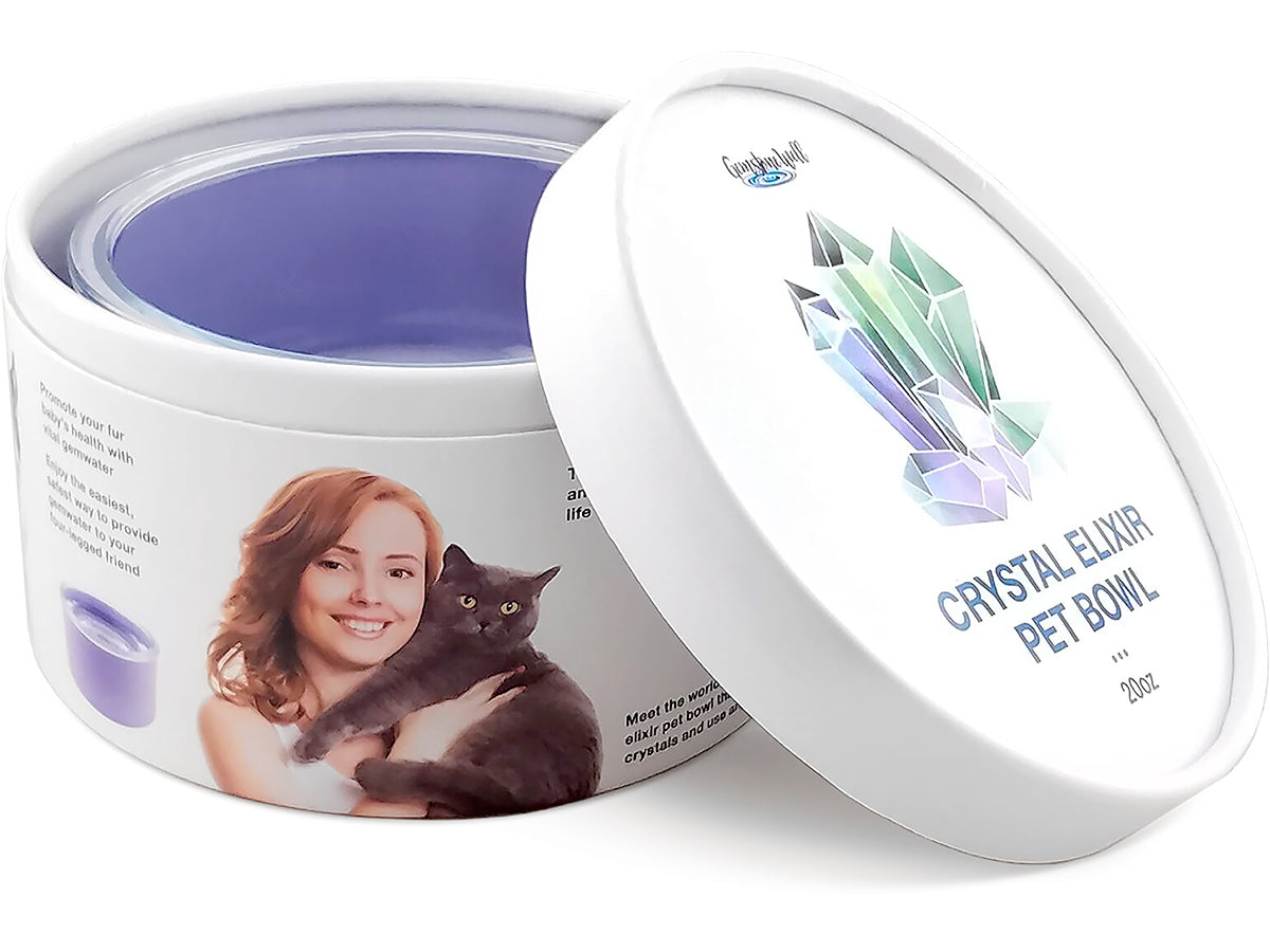 crystal elixir pet bowl