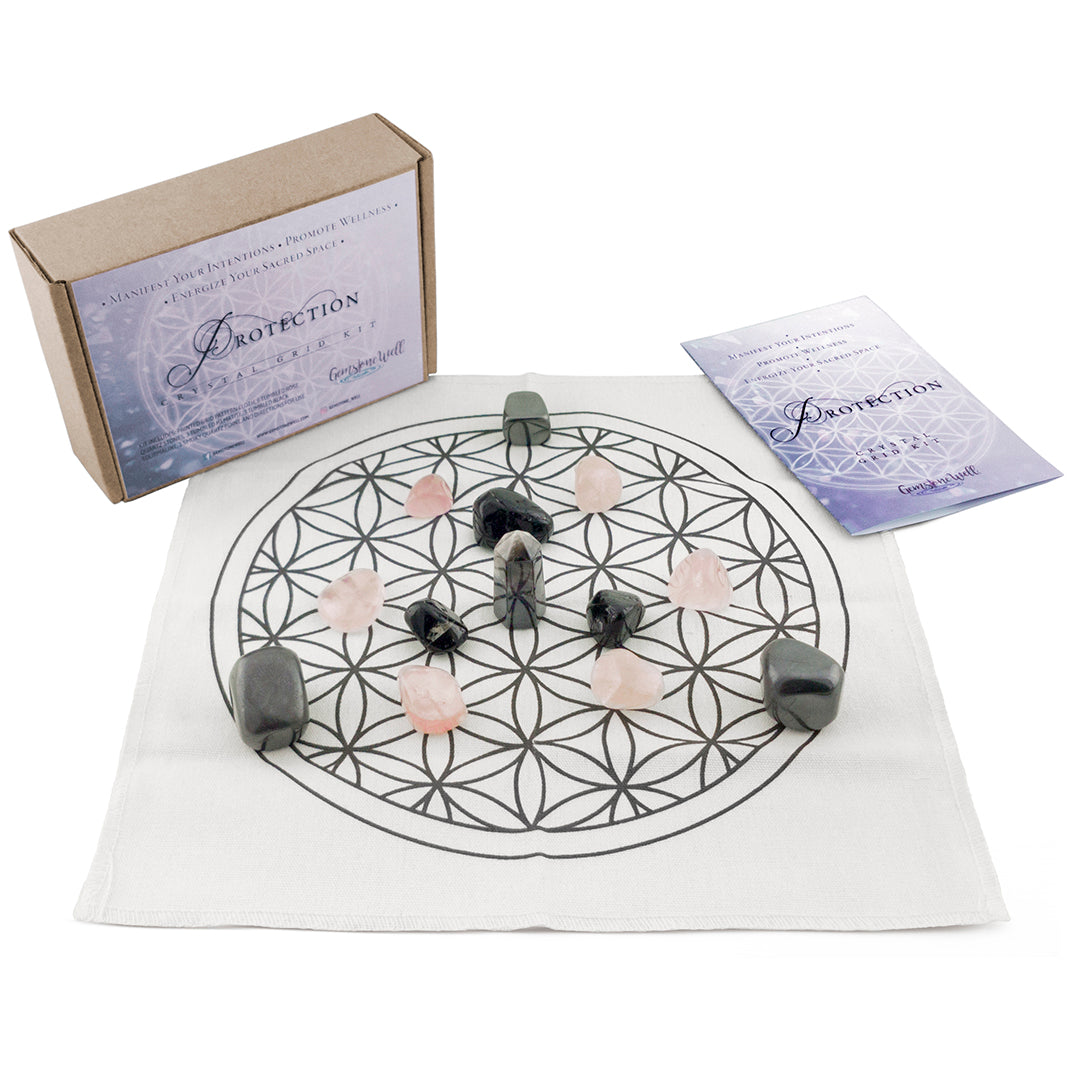 protection crystal grid kit