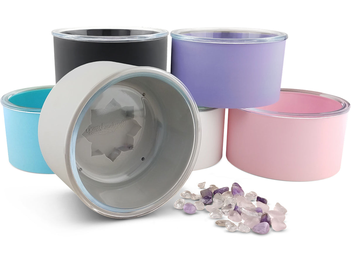 colored pet water bowls