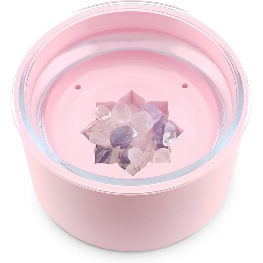 pink pet water bowl