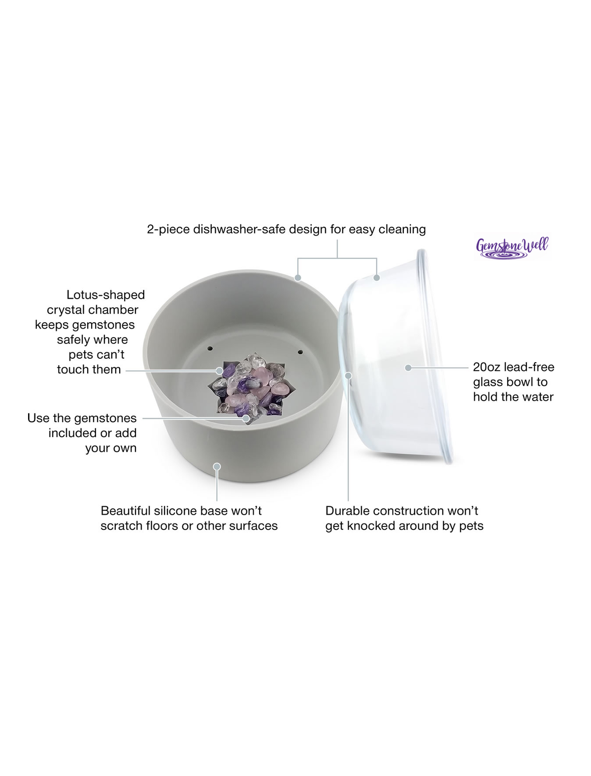 benefits of a crystal pet water bowl